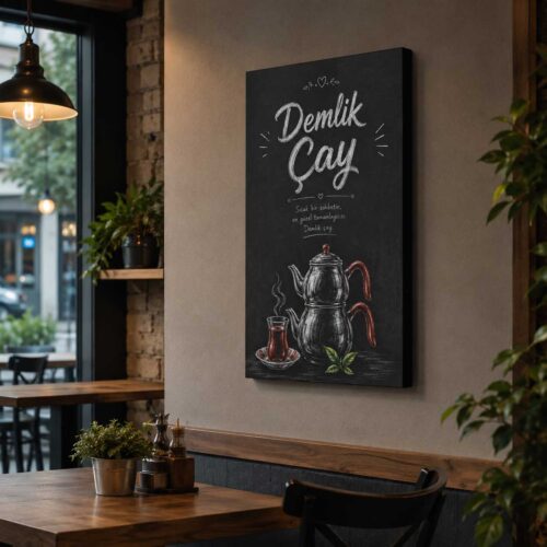 Demlik Çay Kanvas Tablo - VOOV9087