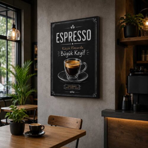 Espresso Kanvas Tablo - VOOV9069