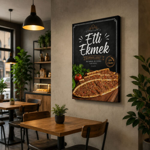 Etli Ekmek Kanvas Tablo - VOOV9038