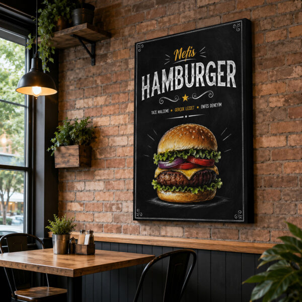 Hamburger Kanvas Tablo - VOOV9000