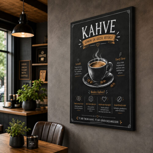 Kahve İmaj Kanvas Tablo - VOOV9031