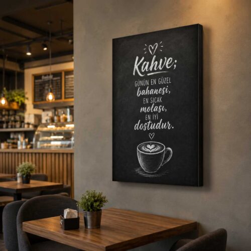 Kahve İmaj Kanvas Tablo - VOOV9124