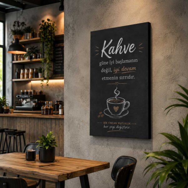 Kahve İmaj Kanvas Tablo - VOOV9128