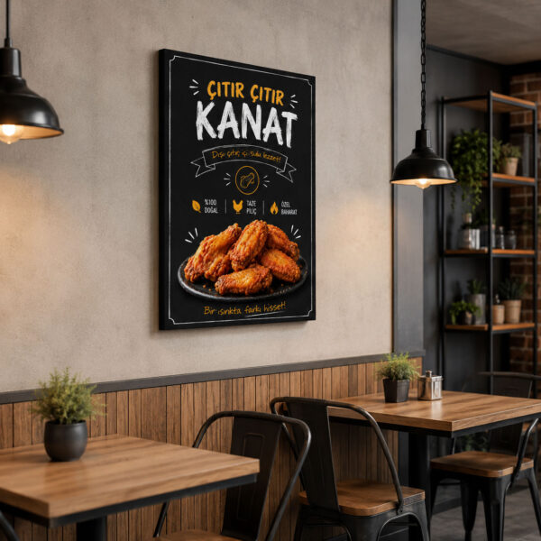 Çıtır Kanat Kanvas Tablo - VOOV9015