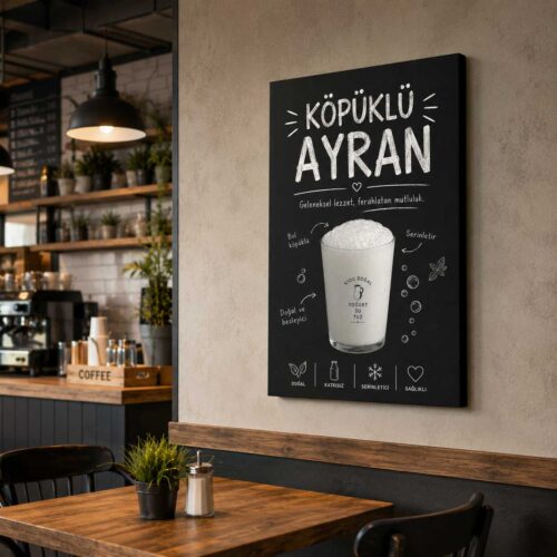 Köpüklü Ayran Kanvas Tablo - VOOV9092