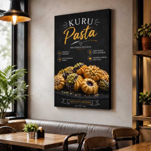 Kuru Pasta Kanvas Tablo - VOOV9121
