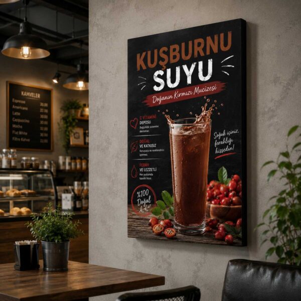 Kuşburnu Suyu Kanvas Tablo - VOOV9103