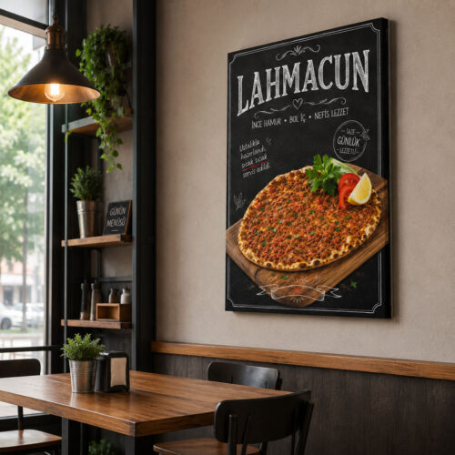 Lahmacun Kanvas Tablo - VOOV9008