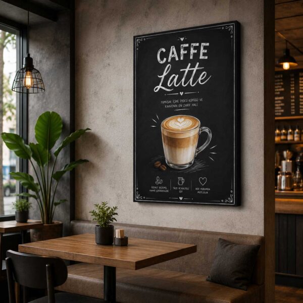 Caffe Latte Kanvas Tablo - VOOV9072