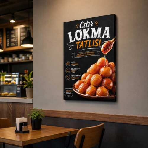 Lokma Tatlısı Kanvas Tablo - VOOV9151