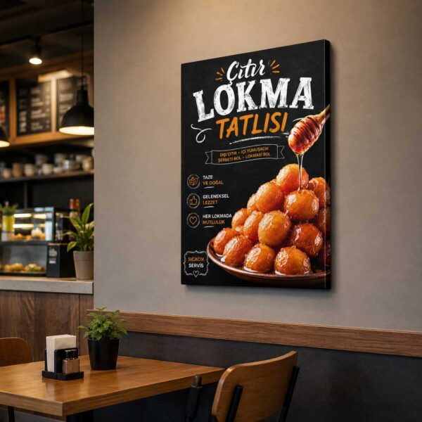 Lokma Tatlısı Kanvas Tablo - VOOV9151