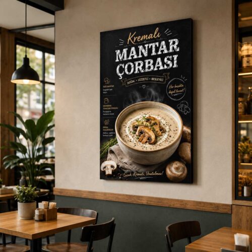 Mantar Çorbası Kanvas Tablo - VOOV9147