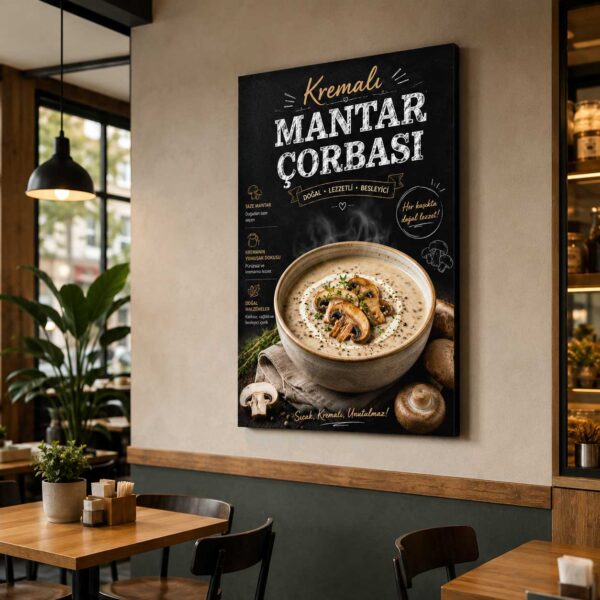 Mantar Çorbası Kanvas Tablo - VOOV9147