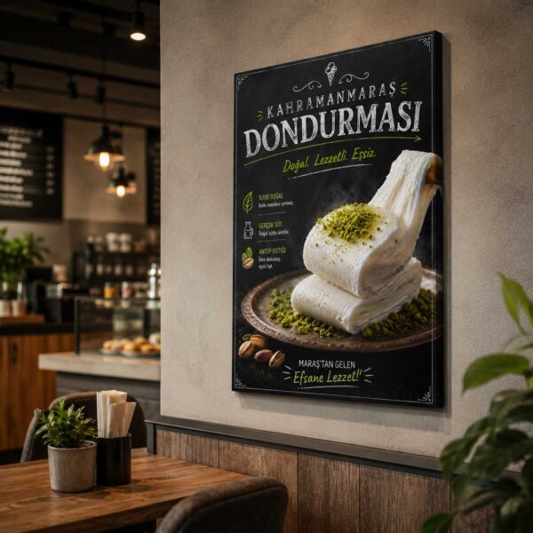Kahramanmaraş Dondurması Kanvas Tablo - VOOV9061