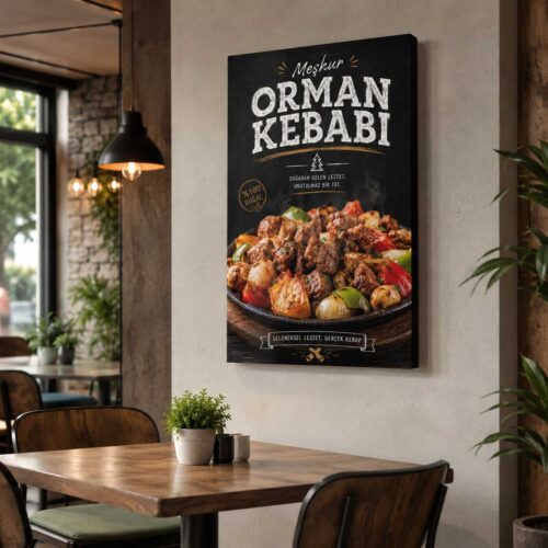 Orman Kebabı Kanvas Tablo - VOOV9134