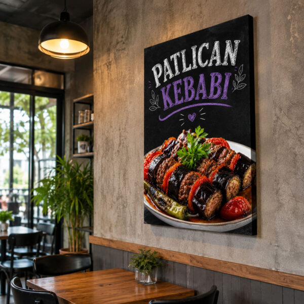 Patlıcan Kebabı Kanvas Tablo - VOOV9057
