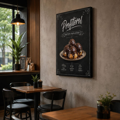 Profiterol Kanvas Tablo - VOOV9026