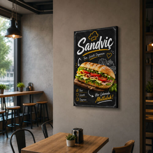Sandviç Kanvas Tablo - VOOV9001