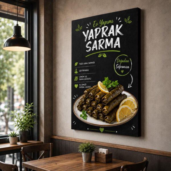 Yaprak Sarma Kanvas Tablo - VOOV9058