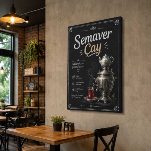 Semaver Çay Kanvas Tablo - VOOV9088