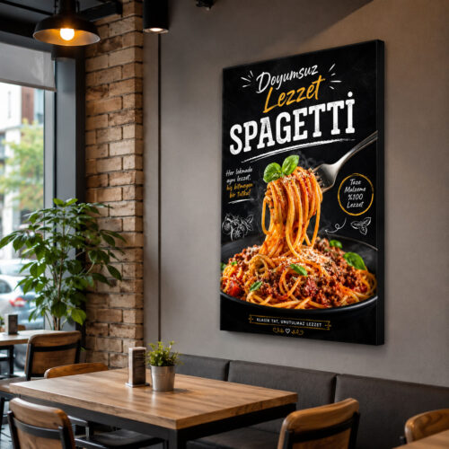 Spagetti Kanvas Tablo - VOOV9059