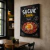 Sucuk Tava Kanvas Tablo - VOOV9120