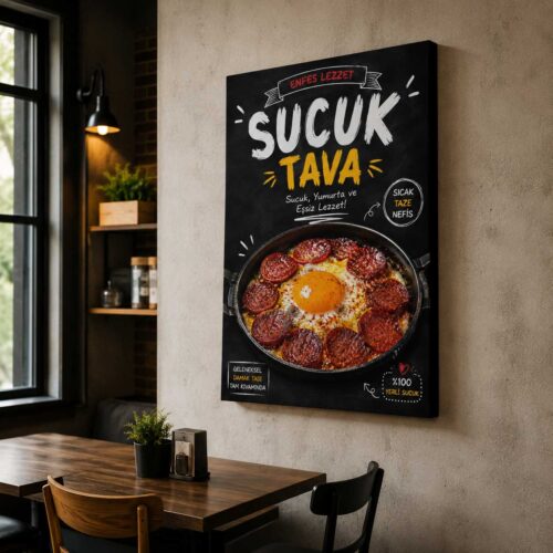 Sucuk Tava Kanvas Tablo - VOOV9120