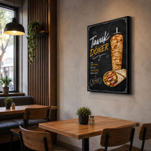 Tavuk Döner Kanvas Tablo - VOOV9010