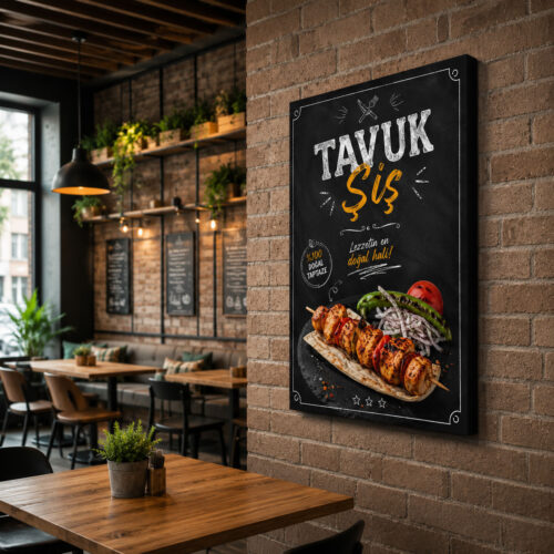 Tavuk Şiş Kanvas Tablo - VOOV9035