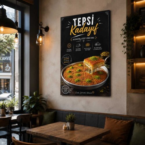 Tepsi Kadayıf Kanvas Tablo - VOOV9067