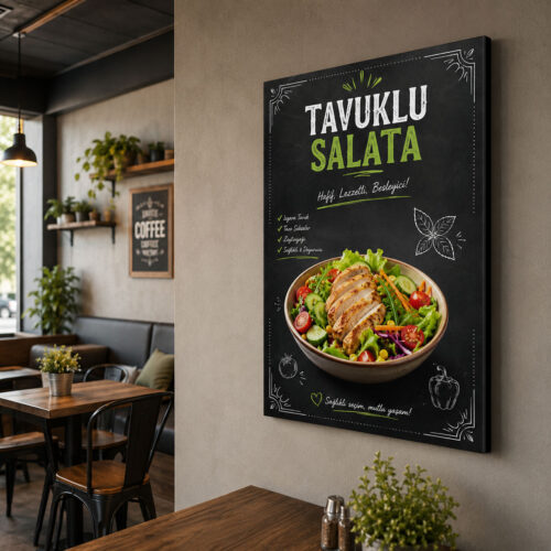Tavuklu Salata Kanvas Tablo - VOOV9027