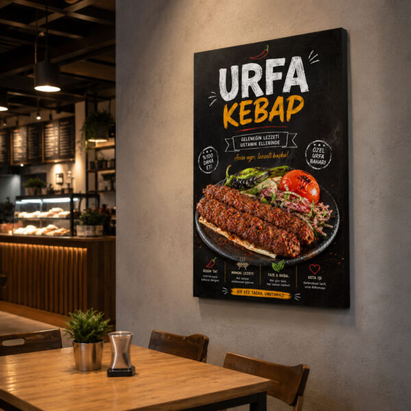 Urfa Kebap Kanvas Tablo - VOOV9033