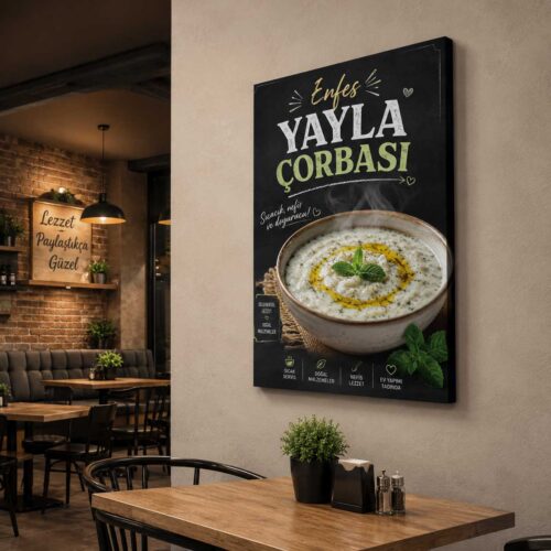 Yayla Çorbası Kanvas Tablo - VOOV9143