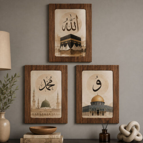 Minimal Çerçeveli Dekoratif Tablo Seti ( 25x35cm ) - EW1019