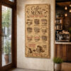 Coffee Menu Dekoratif Kanvas Tablo - VOOV3400