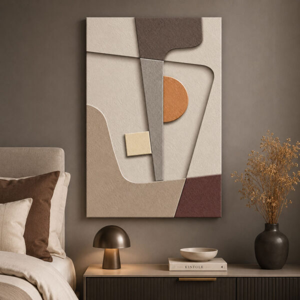 Modern Geometrik Dekoratif Kanvas Tablo - VOOV3390