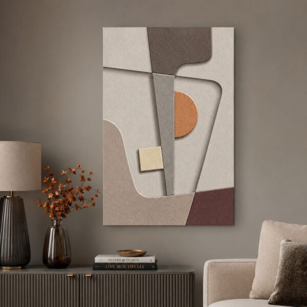 Modern Geometrik Dekoratif Kanvas Tablo - VOOV3390