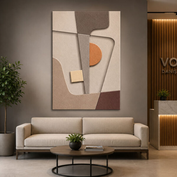 Modern Geometrik Dekoratif Kanvas Tablo - VOOV3390