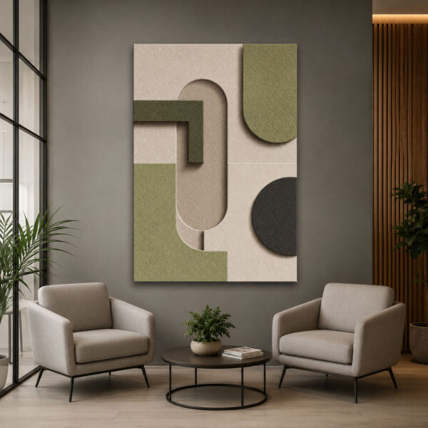 Modern Geometrik Dekoratif Kanvas Tablo - VOOV3392