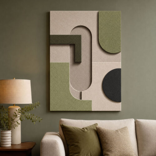 Modern Geometrik Dekoratif Kanvas Tablo - VOOV3392