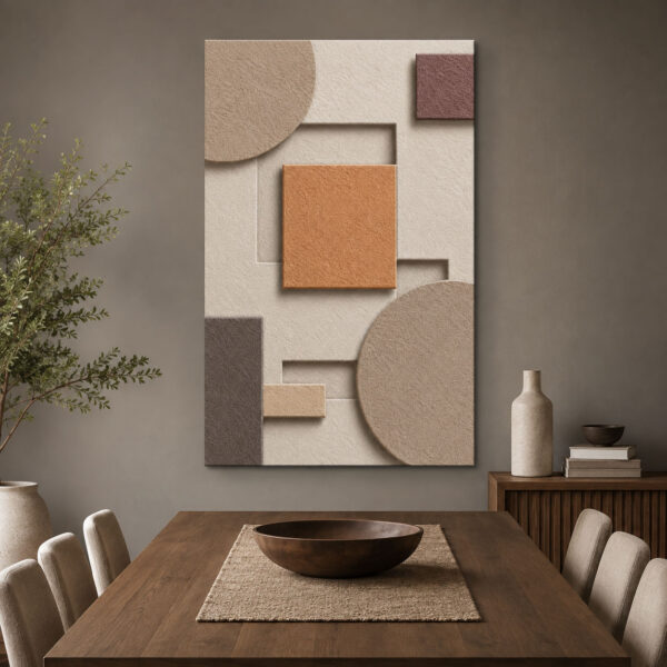 Modern Geometrik Dekoratif Kanvas Tablo - VOOV3393