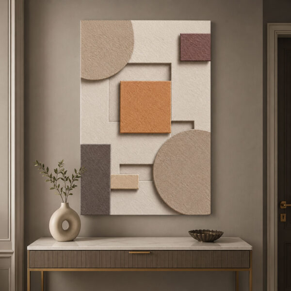 Modern Geometrik Dekoratif Kanvas Tablo - VOOV3393