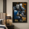 Modern Soyut Geometrik Dekoratif Kanvas Tablo - VOOV3395