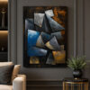 Modern Soyut Geometrik Dekoratif Kanvas Tablo - VOOV3395