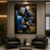 Modern Soyut Geometrik Dekoratif Kanvas Tablo - VOOV3395