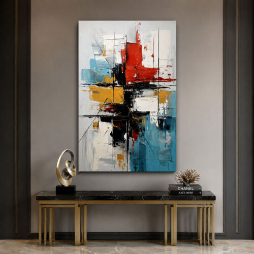 Modern Soyut Dekoratif Kanvas Tablo - VOOV3397