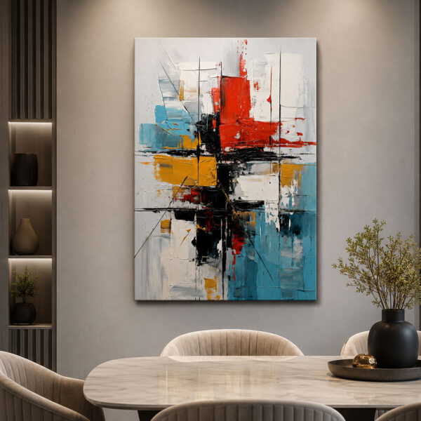 Modern Soyut Dekoratif Kanvas Tablo - VOOV3397