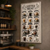 Coffee Menu Dekoratif Kanvas Tablo - VOOV3398
