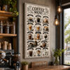 Coffee Menu Dekoratif Kanvas Tablo - VOOV3398