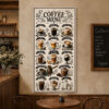 Coffee Menu Dekoratif Kanvas Tablo - VOOV3398